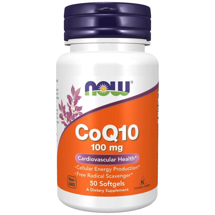 Now Foods CoQ10 100 mg 50 Softgels - 3208 - The Oasis of Health