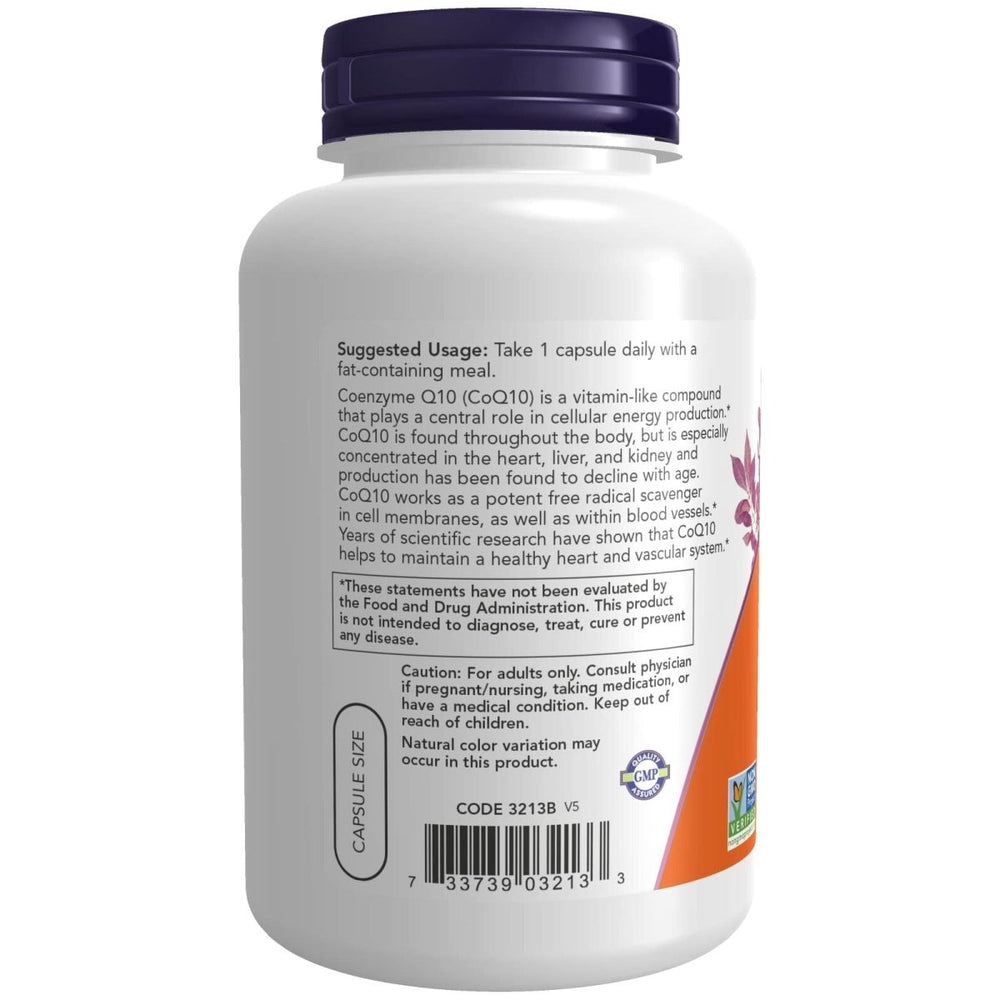 Now Foods CoQ10 100 mg with Hawthorn Berry 180 Vcaps - 3213 - The Oasis of Health