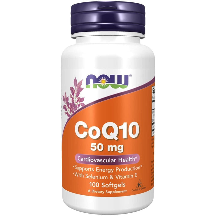 Now Foods CoQ10 50 mg 100 Softgels - 3193 - The Oasis of Health