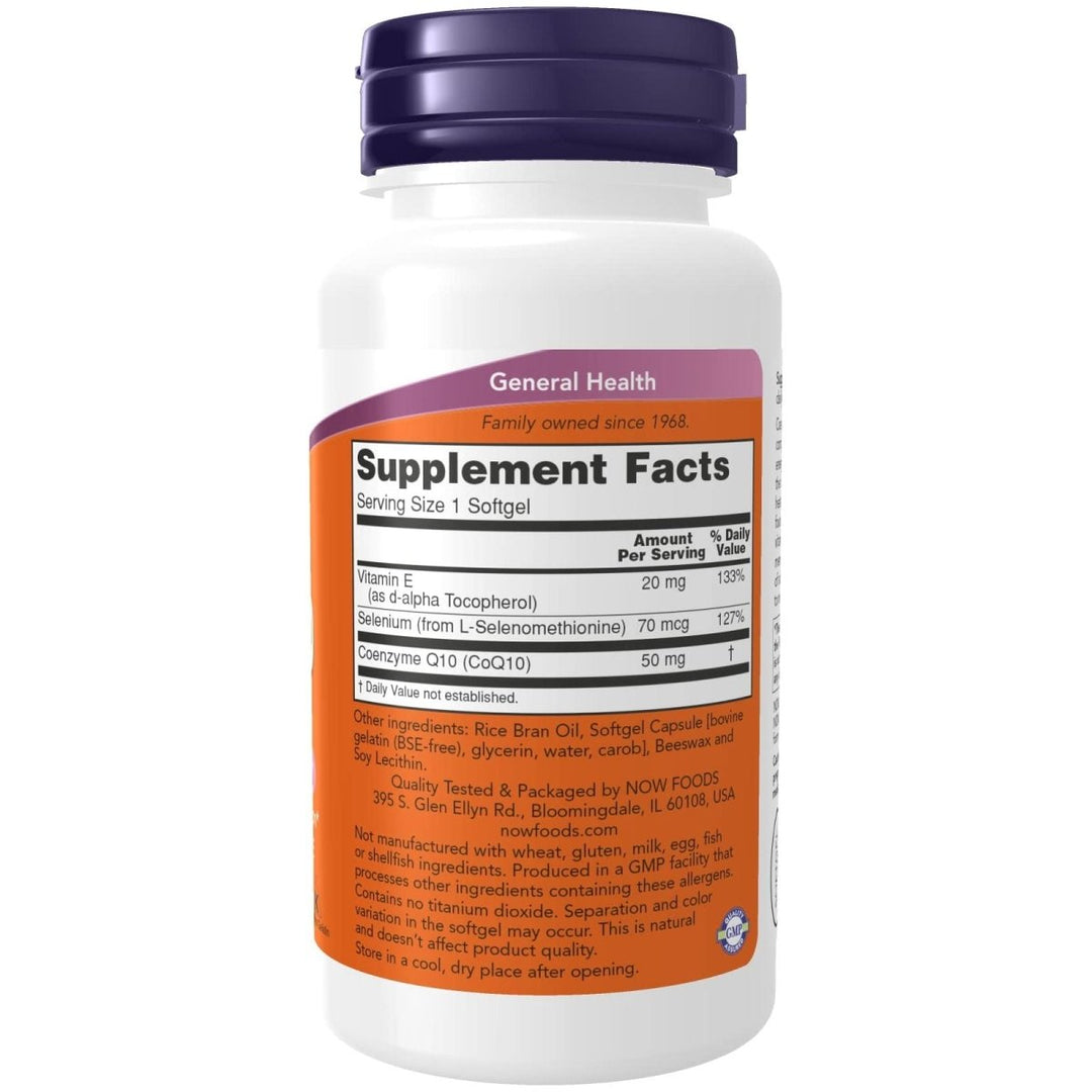 Now Foods CoQ10 50 mg 100 Softgels - 3193 - The Oasis of Health