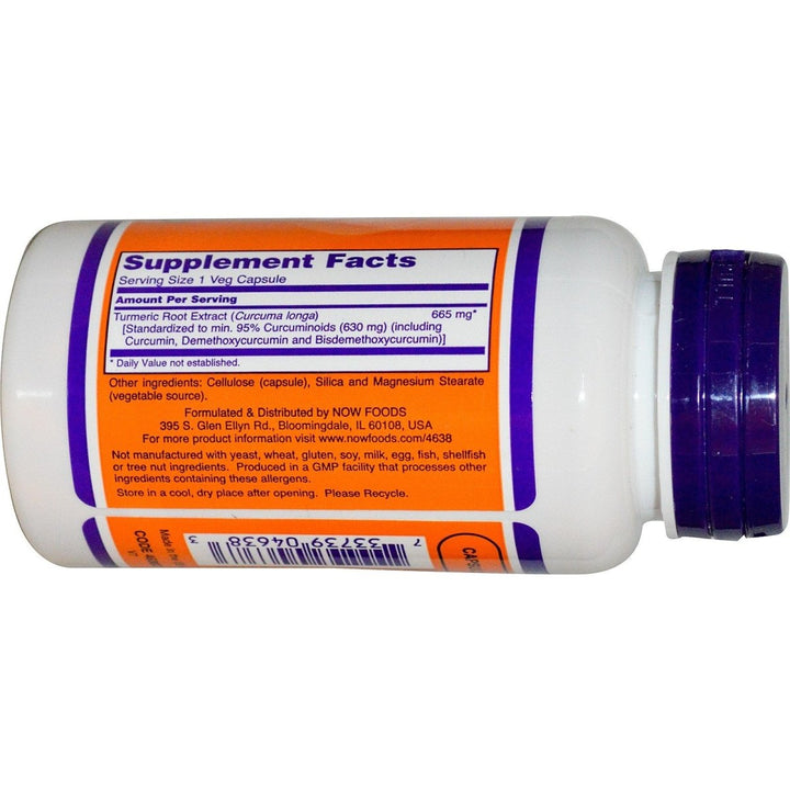 Now Foods Curcumin 60 Vcaps - 4638 - The Oasis of Health