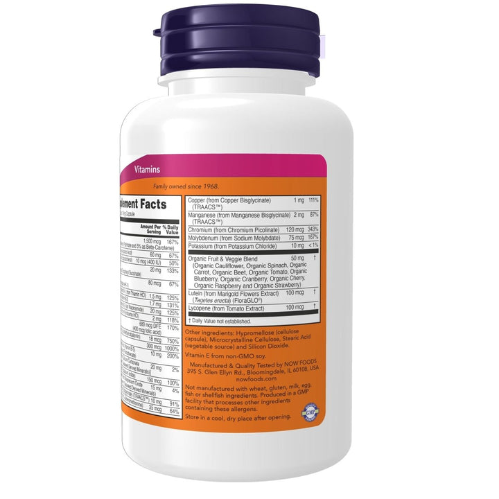 Now Foods Daily Vits 120 Vcaps - 3776 - The Oasis of Health