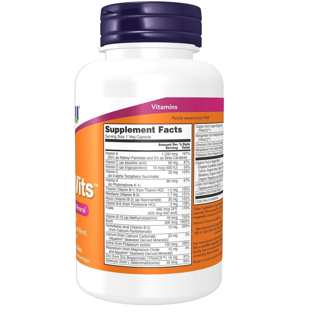 Now Foods Daily Vits 120 Vcaps - 3776 - The Oasis of Health