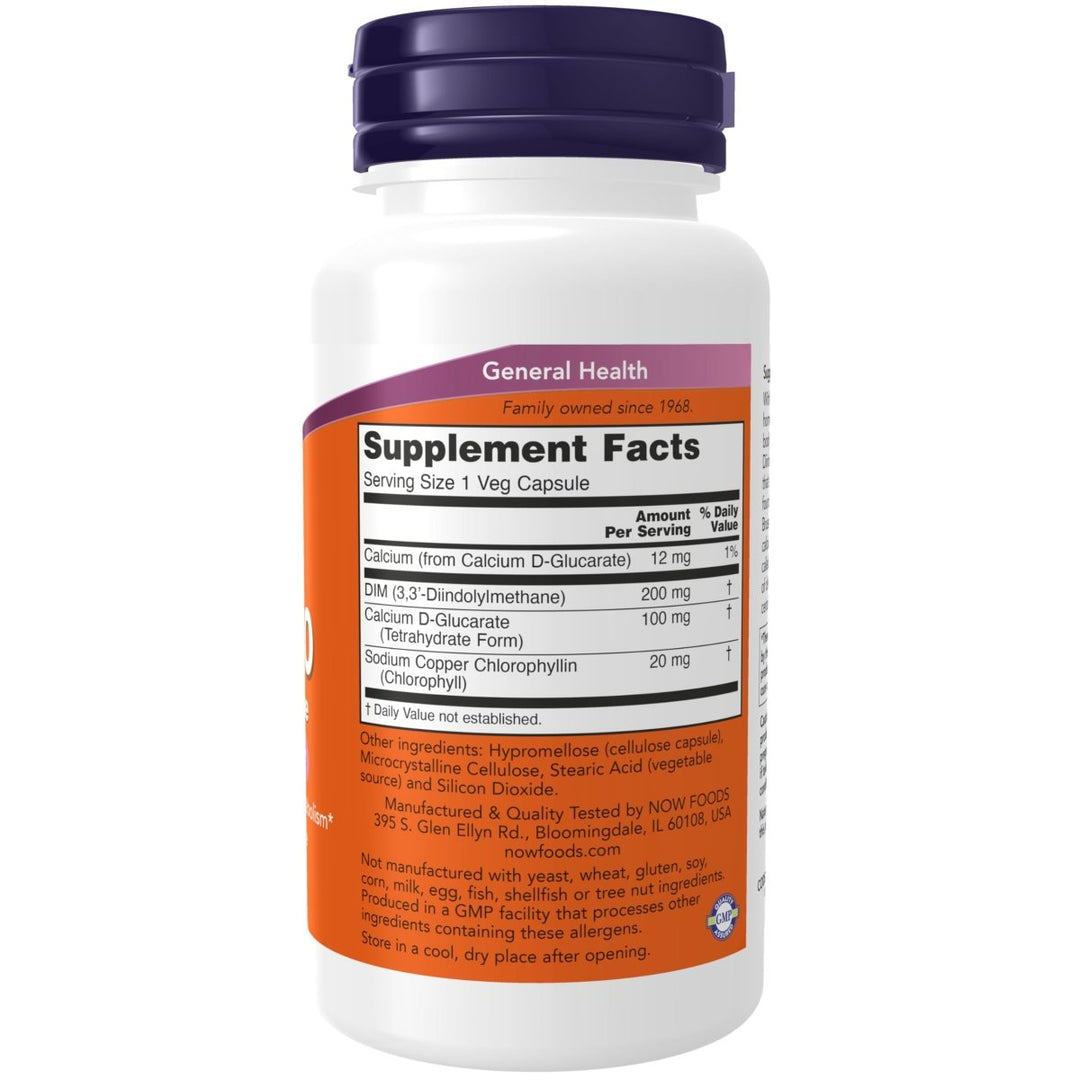 Now Foods DIM 200 Diindolylmethane 90 Vcaps - 3049 - The Oasis of Health