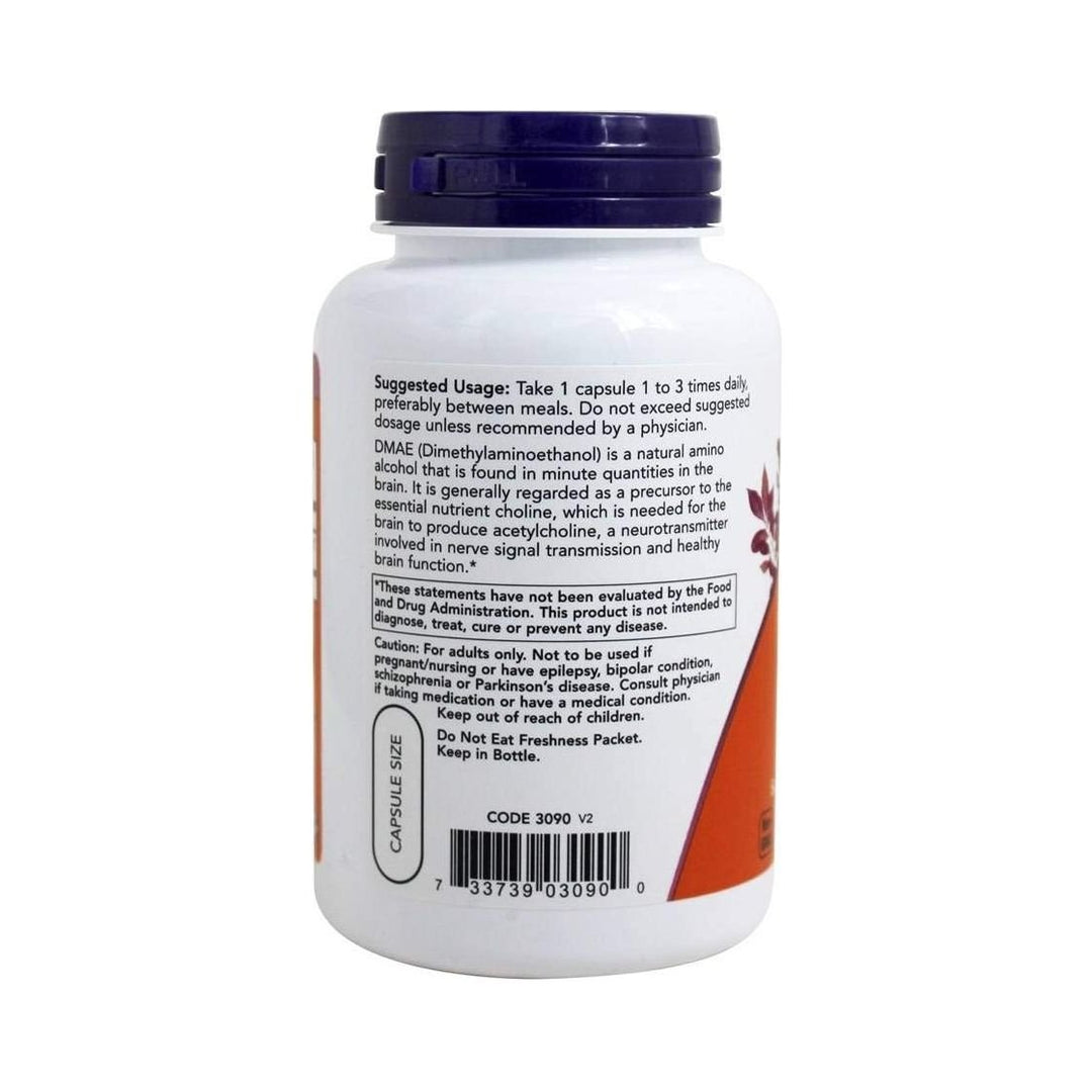 Now Foods DMAE 250 mg 100 Vcaps - 3090 - The Oasis of Health