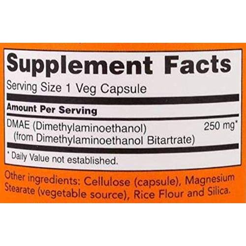 Now Foods DMAE 250 mg 100 Vcaps - 3090 - The Oasis of Health