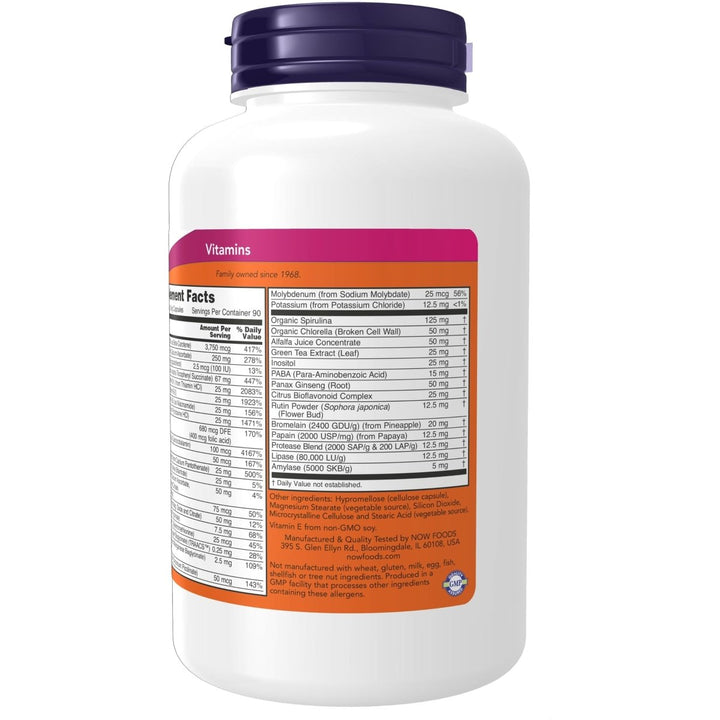 Now Foods EcoGreen Multi Vitamin 180 Vcaps - 3788 - The Oasis of Health