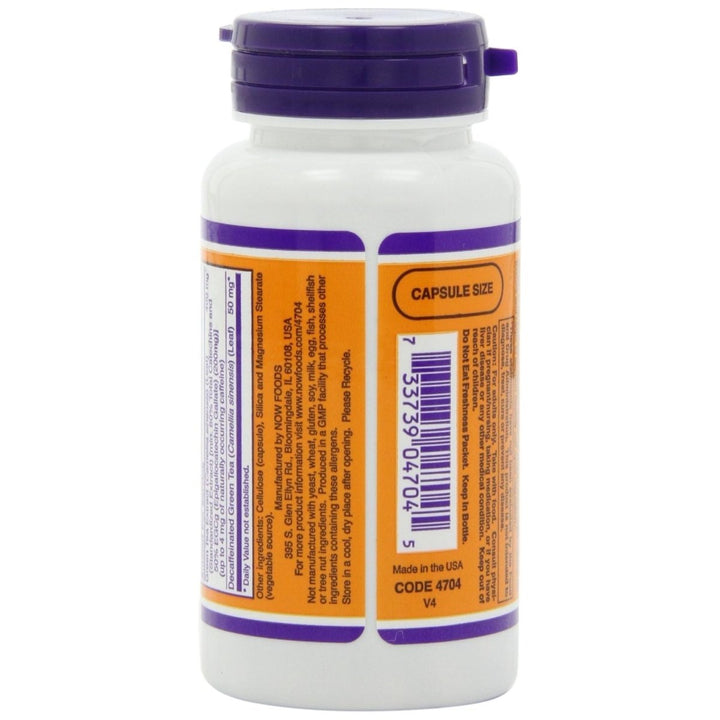 Now Foods EGCg Green Tea Extract 400 mg 90 Vcaps - 4704 - The Oasis of Health