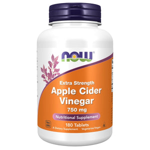 Now Foods Extra Strength Apple Cider Vinegar 750mg 180 Tablets - 3376 - The Oasis of Health