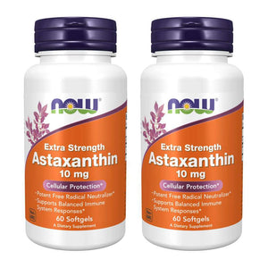 Now Foods Extra Strength Astaxanthin 10mg 60 Softgels - 2251 - The Oasis of Health