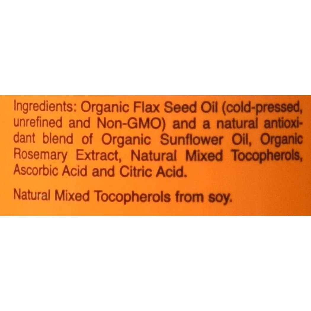 Now Foods Flax Seed Oil Liquid Organic 12oz - 1760 - The Oasis of Health