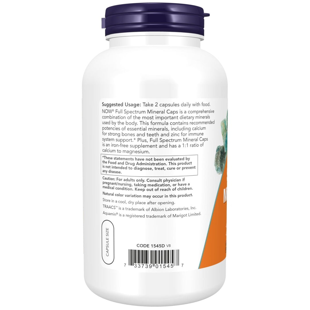 Now Foods Full Spectrum Mineral Caps 240 Vcaps - 1545 - The Oasis of Health