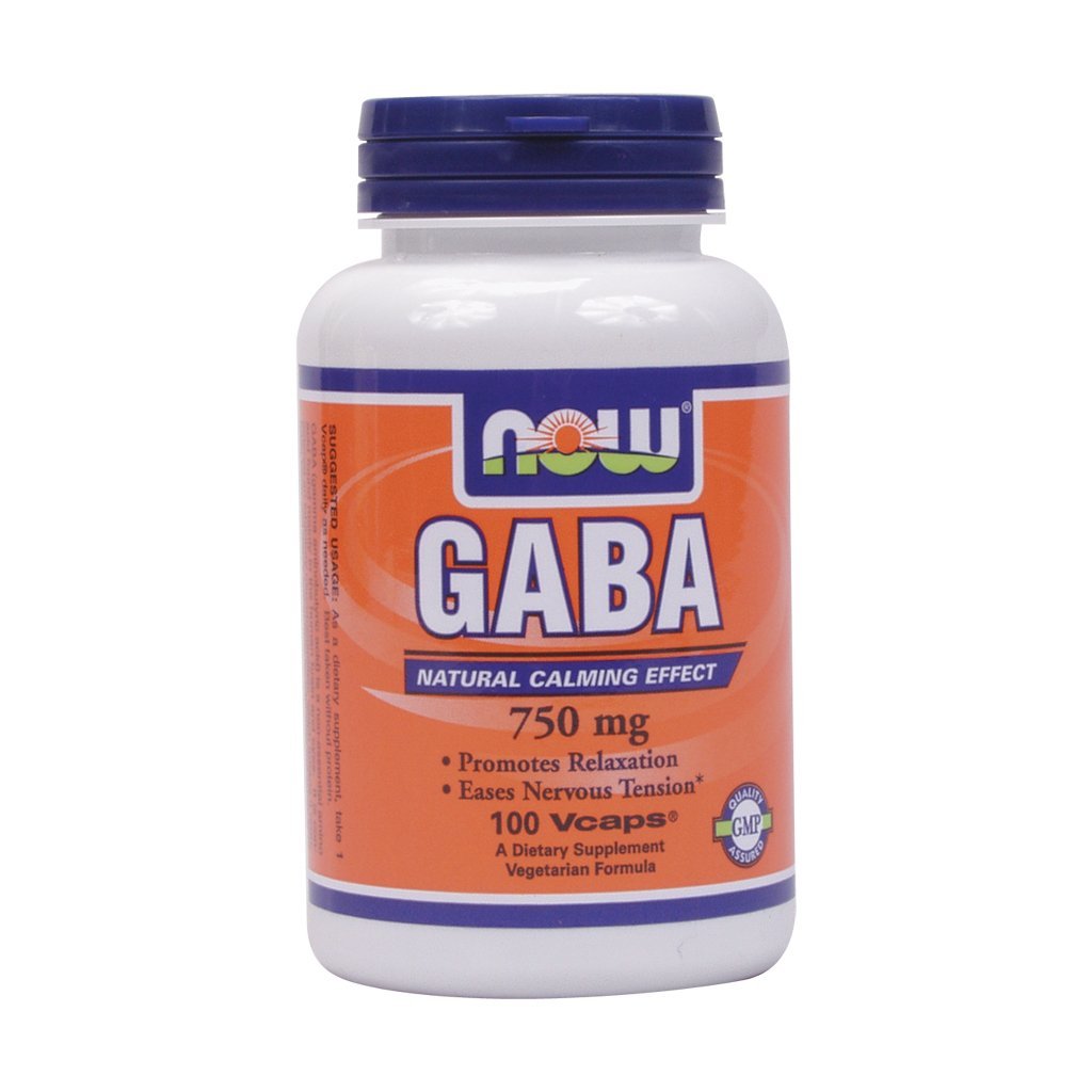 Now Foods GABA 750 mg 100 Vcaps - 0089 - The Oasis of Health