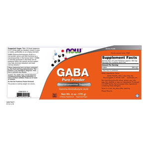 Now Foods GABA Powder 6oz - 0215 - The Oasis of Health