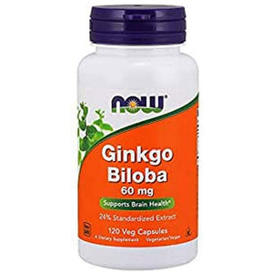 Now Foods Ginkgo Biloba 60 mg 120 Vcaps - 4687 - The Oasis of Health