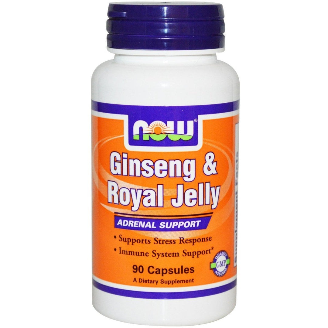 Now Foods Ginseng & Royal Jelly 90 Vcaps - 4007 - The Oasis of Health
