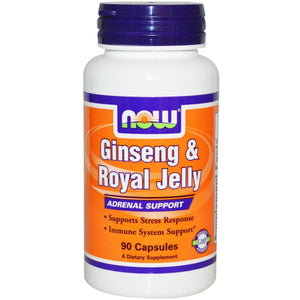 Now Foods Ginseng & Royal Jelly 90 Vcaps - 4007 - The Oasis of Health