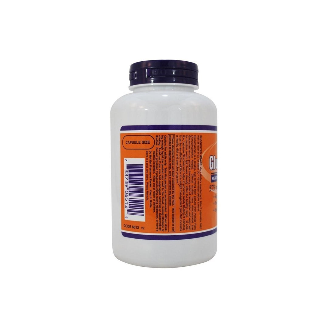 Now Foods Glucomannan 575 mg 180 Vcaps - 6512 - The Oasis of Health