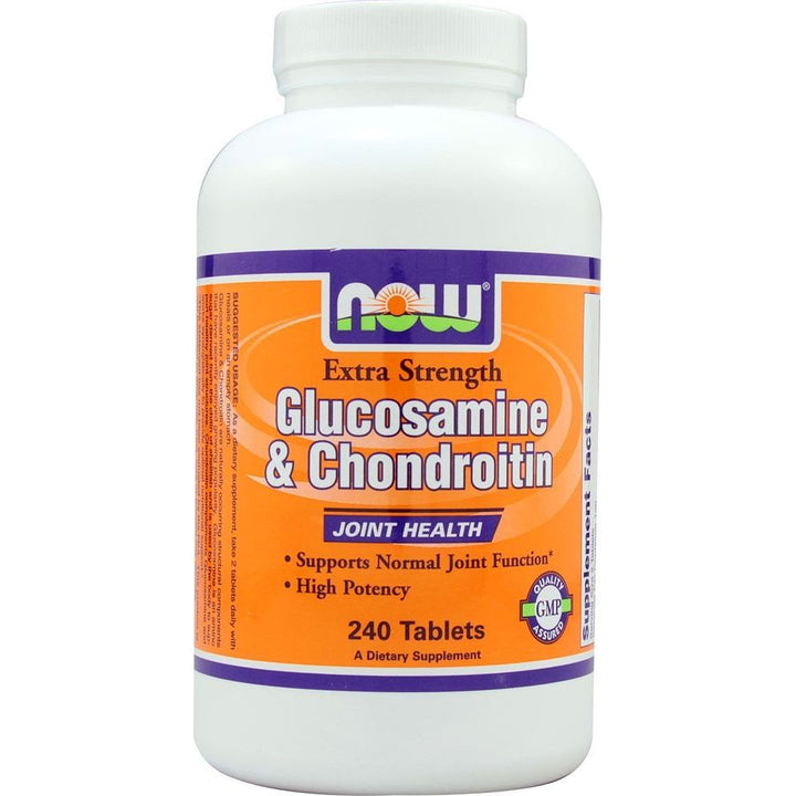 Now Foods Glucosamine &amp; Chondroitin Extra Strength 240 Tablets - 3244 - The Oasis of Health
