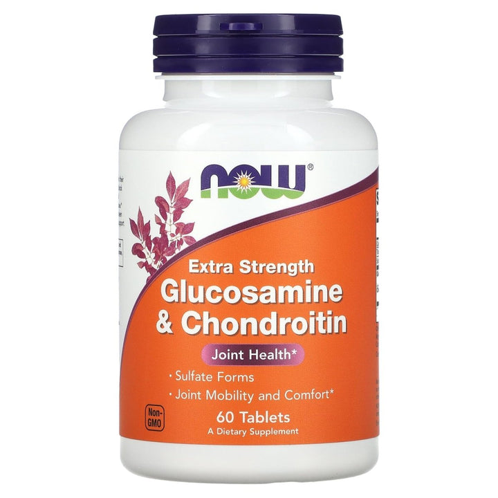 Now Foods Glucosamine & Chondroitin Extra Strength 60 Tablets - 3242 - The Oasis of Health