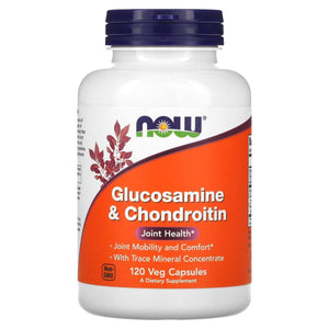 Now Foods Glucosamine & Chondroitin with Trace Minerals 120 Vcaps - 3228 - The Oasis of Health