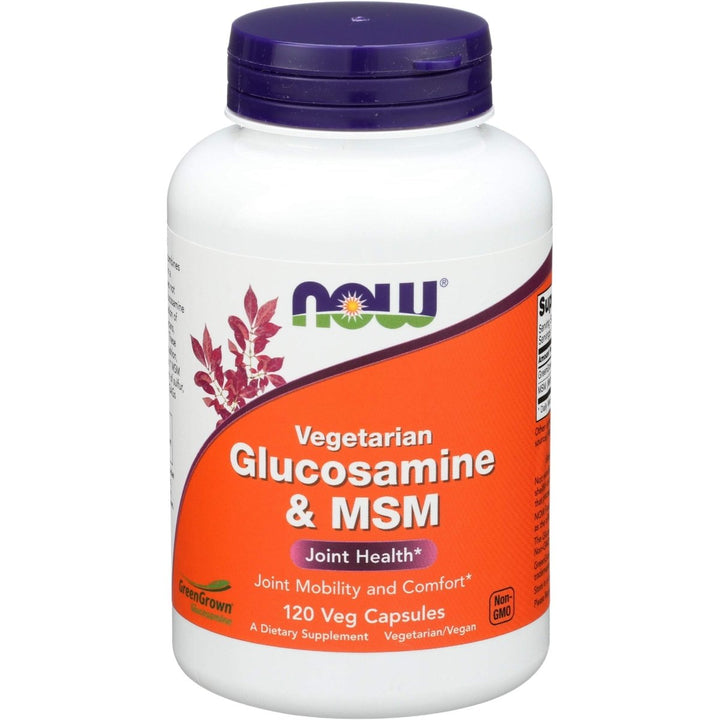 Now Foods Glucosamine &amp; MSM (Vegetarian) 120 Vcaps - 3130 - The Oasis of Health