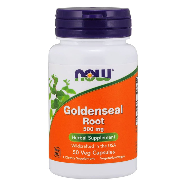 Now Foods Goldenseal Root 500 mg 50 Vcaps - 4690 - The Oasis of Health