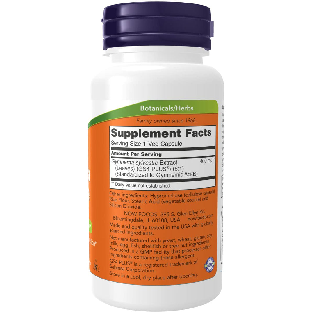 Now Foods Gymnema Sylvestre 400 mg 90 Vcaps - 4707 - The Oasis of Health