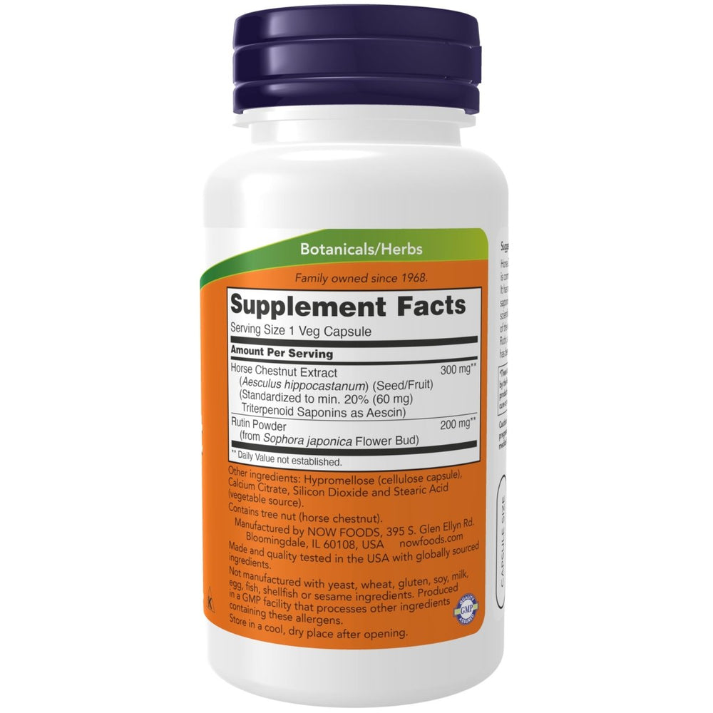 Now Foods Horse Chestnut 300mg 90 Vcaps - 4713 - The Oasis of Health