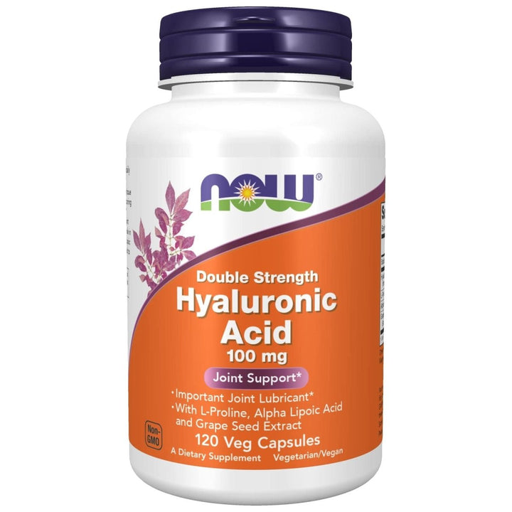 Now Foods Hyaluronic Acid Double Strength 100 mg 120 Vcaps - 3151 - The Oasis of Health