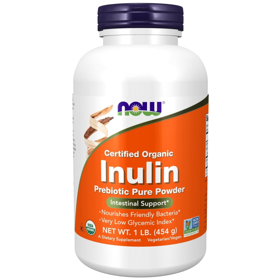 Now Foods Inulin Prebiotic Pure Powder Organic 1 Pound - 2951 - The Oasis of Health