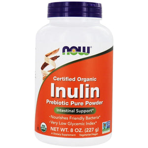 Now Foods Inulin Prebiotic Pure Powder Organic 8oz - 2944 - The Oasis of Health