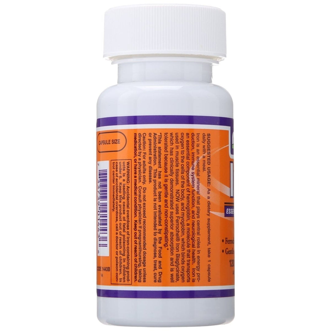 Now Foods Iron 18 mg 120 Vcaps - 1443 - The Oasis of Health