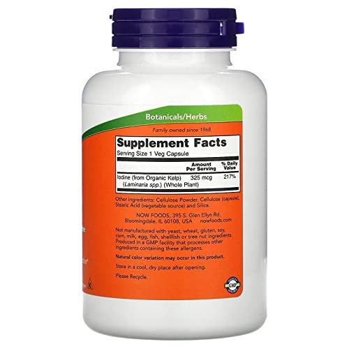 Now Foods Kelp 325 mcg 250 Vcaps - 2675 - The Oasis of Health