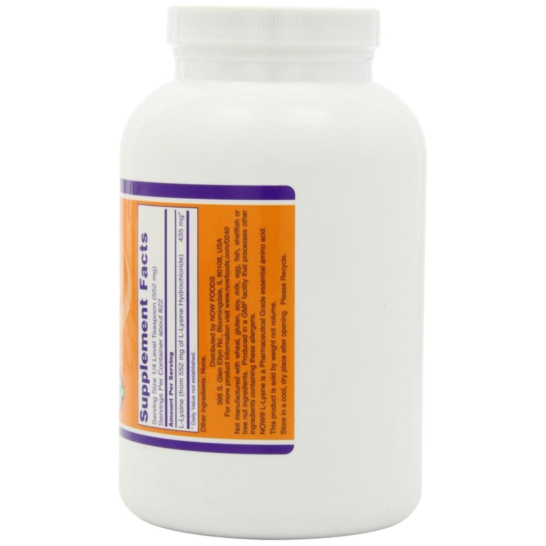 Now Foods L - Lysine Powder 1 Pound - 0240 - The Oasis of Health
