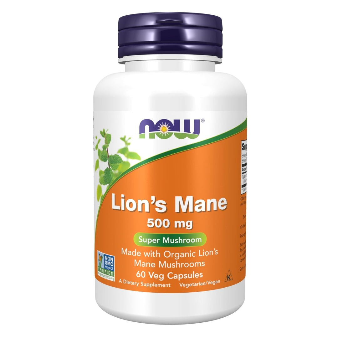 Now Foods Lion's Mane 500 mg 60 Vcaps - The Oasis of Health
