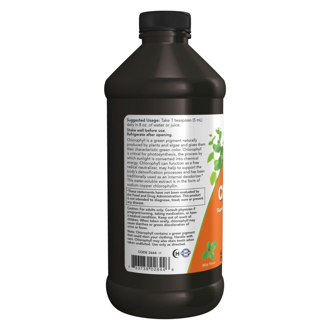 Now Foods Liquid Chlorophyll 16oz - 2644 - The Oasis of Health
