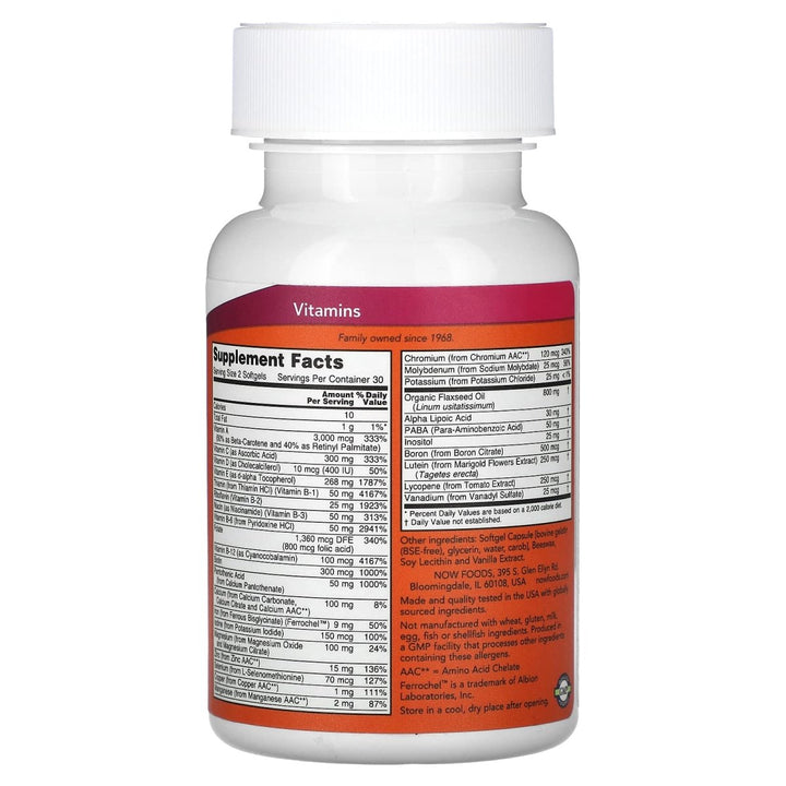 Now Foods Liquid Multi Gels 60 Softgels - 3816 - The Oasis of Health