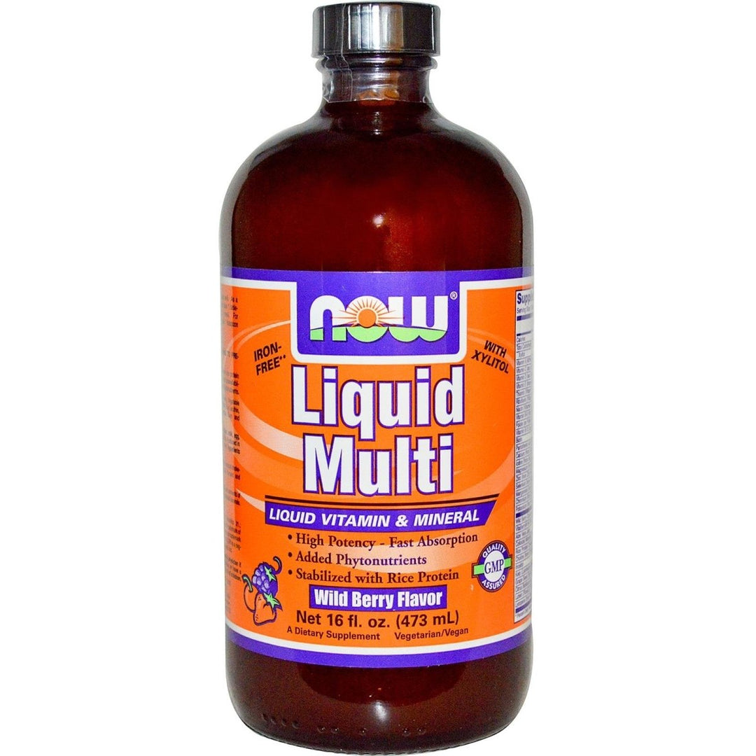 Now Foods Liquid Multi Wild Berry Flavor 16oz - 3773 - The Oasis of Health