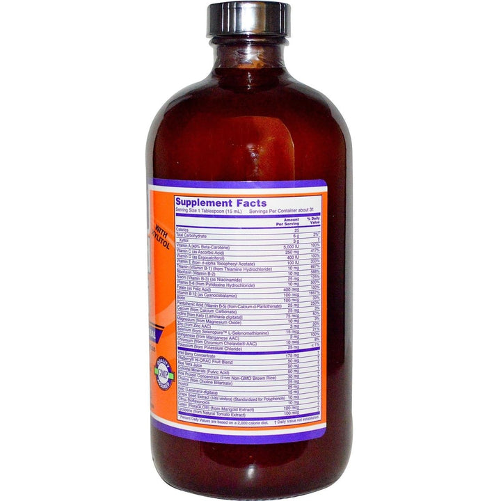 Now Foods Liquid Multi Wild Berry Flavor 16oz - 3773 - The Oasis of Health