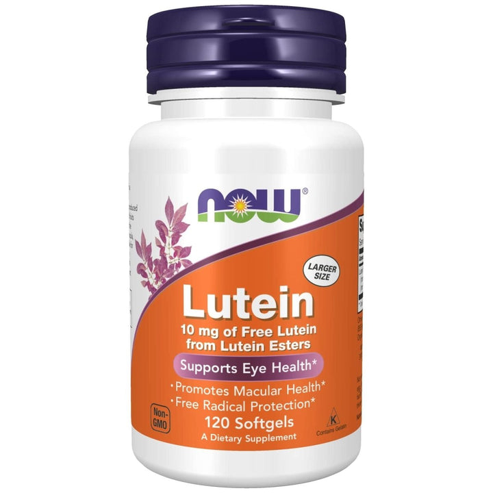 Now Foods Lutein 10 mg 120 Softgels - 3057 - The Oasis of Health