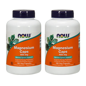 Now Foods Magnesium Caps 400mg 180 Vcaps - 1283 - The Oasis of Health