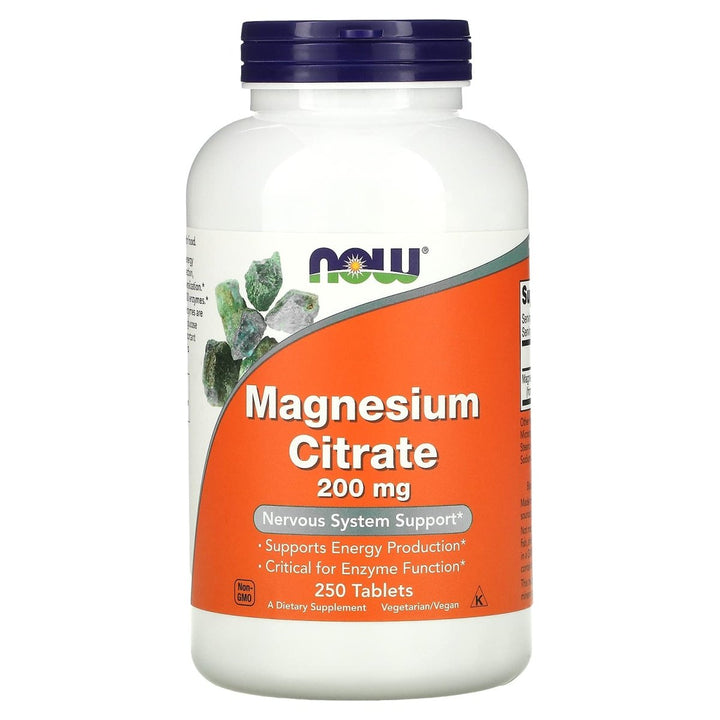 Now Foods Magnesium Citrate 200mg 250 Tablets - 1292 - The Oasis of Health