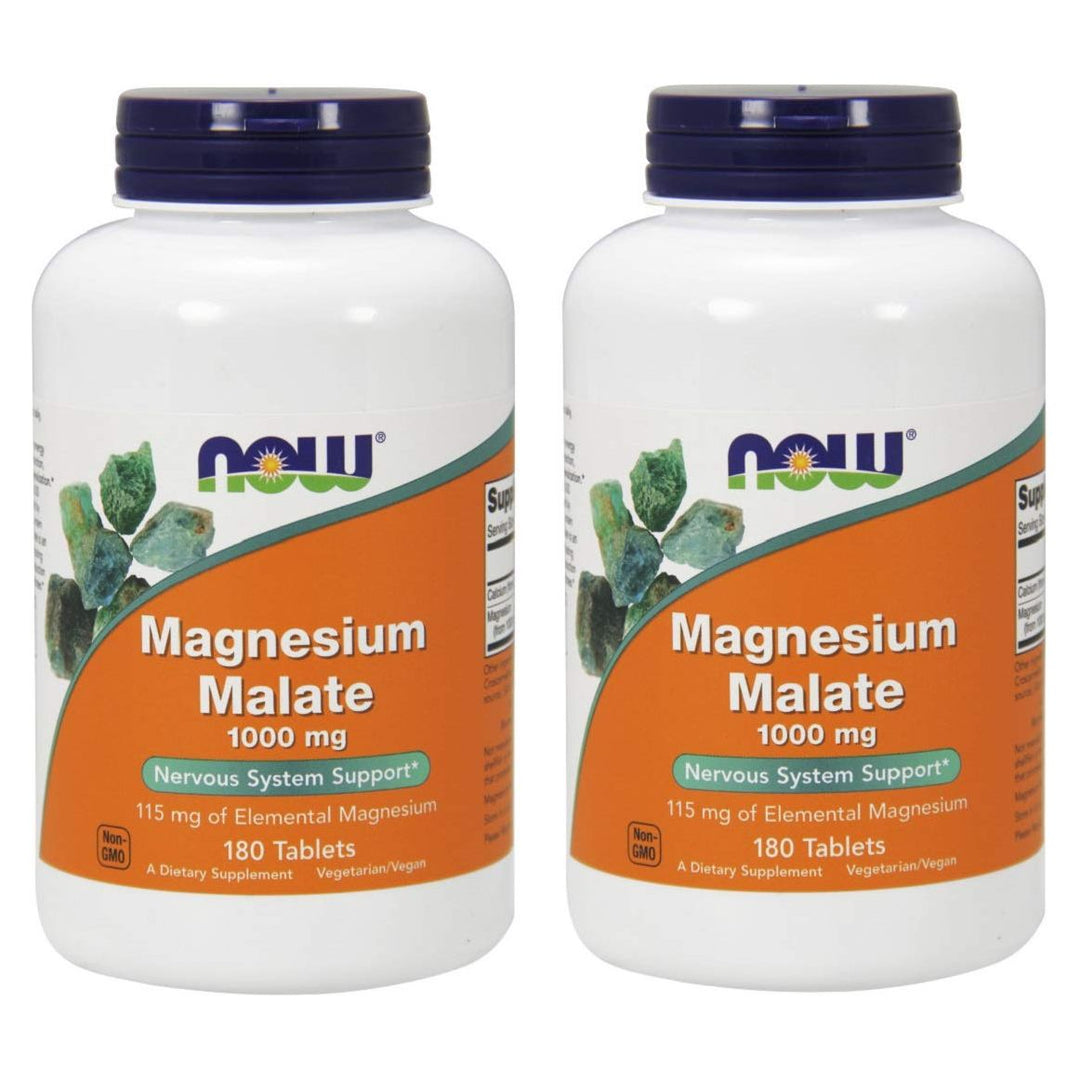 Now Foods Magnesium Malate 1000 mg 180 Tablets - 1300 - The Oasis of Health