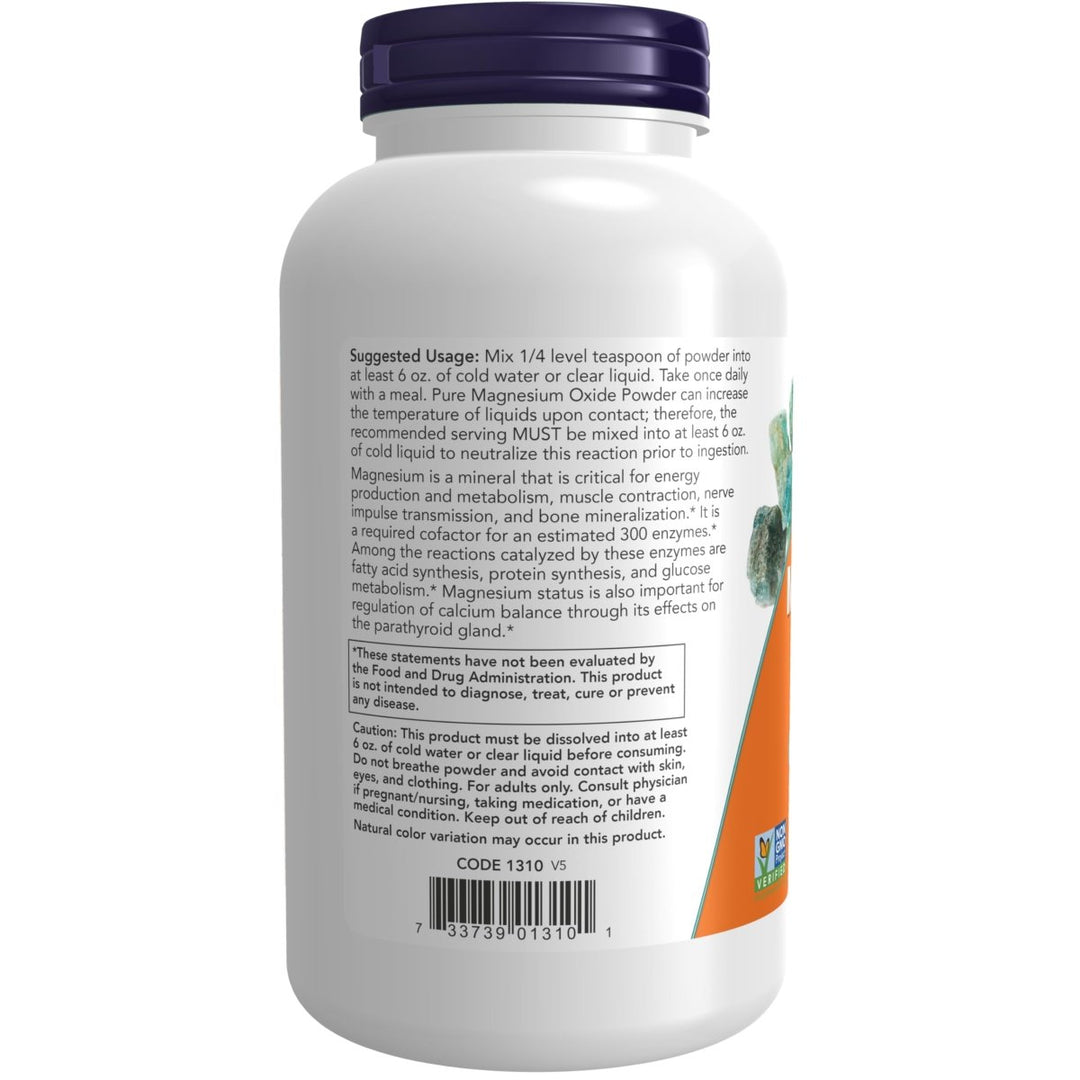 Now Foods Magnesium Oxide 8oz - 1310 - The Oasis of Health
