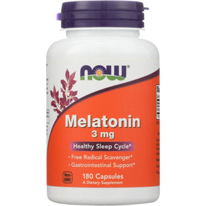 Now Foods Melatonin 3 mg 180 Vcaps - 3257 - The Oasis of Health