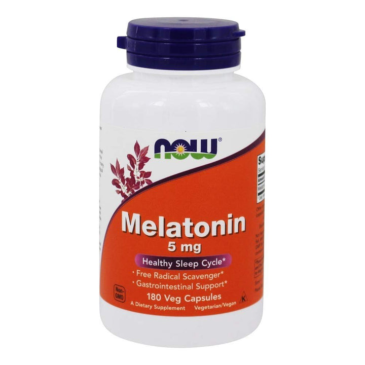 Now Foods Melatonin 5 mg 180 Vcaps - 3556 - The Oasis of Health