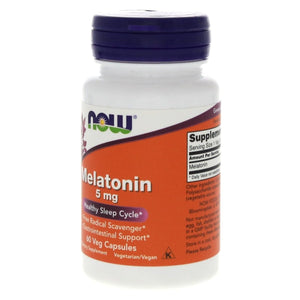 Now Foods Melatonin 5 mg 60 Vcaps - 3555 - The Oasis of Health