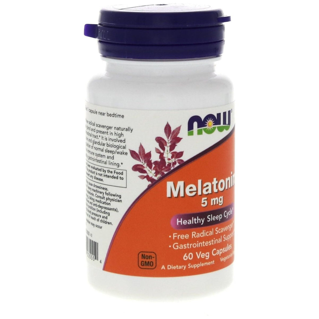 Now Foods Melatonin 5 mg 60 Vcaps - 3555 - The Oasis of Health