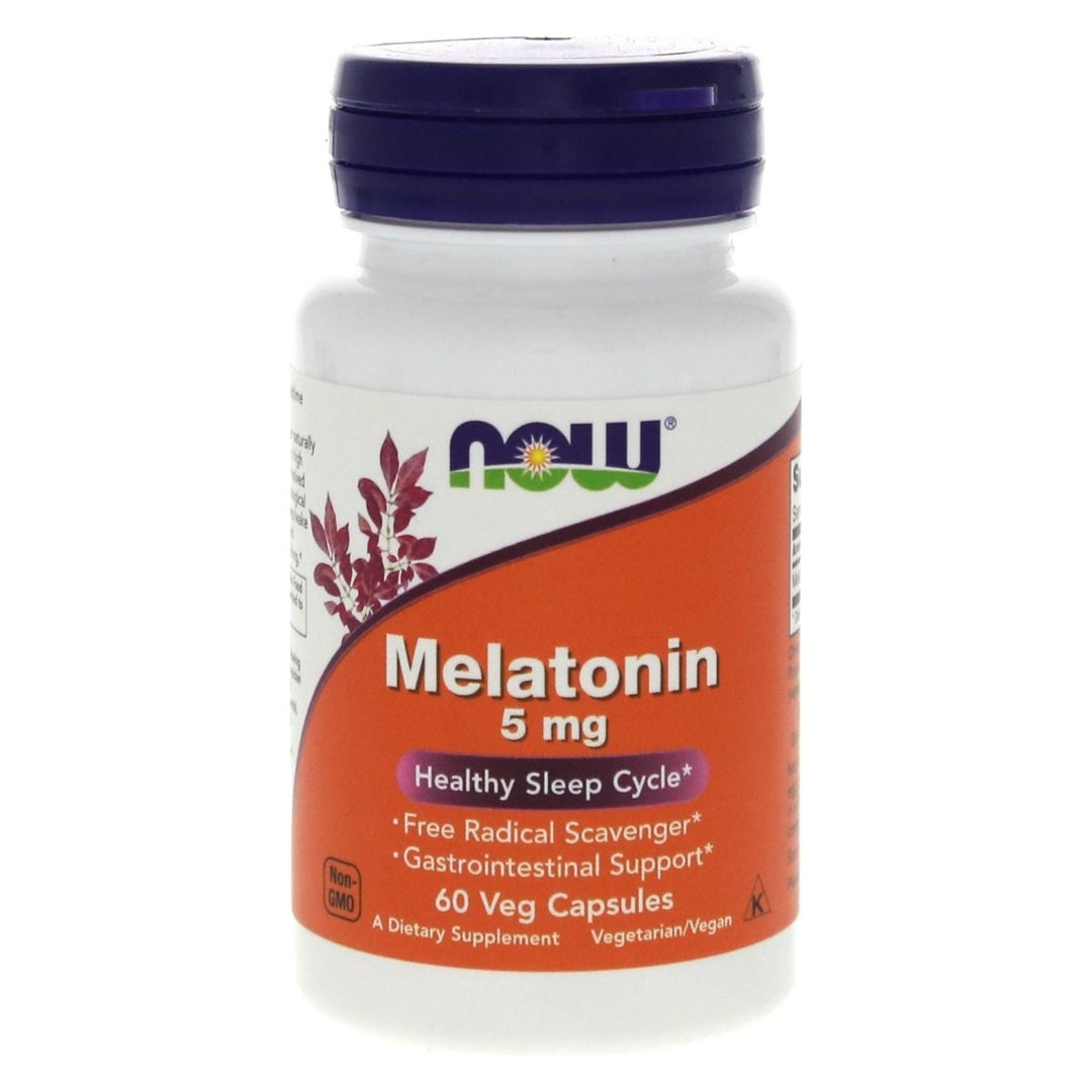 Now Foods Melatonin 5 mg 60 Vcaps - 3555 - The Oasis of Health
